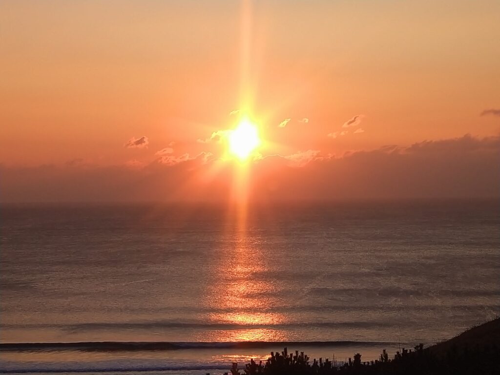 2025年冬至日の出①