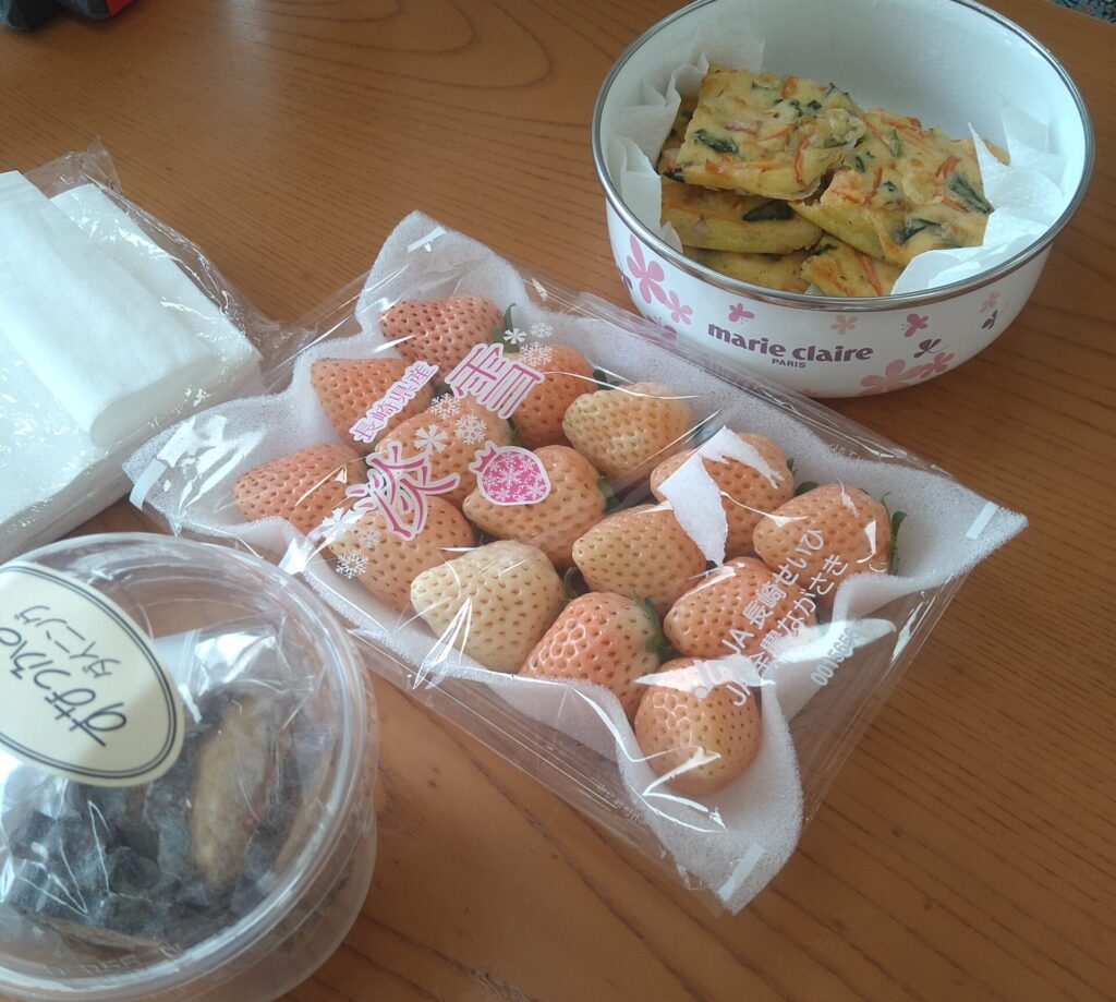 持参したお菓子