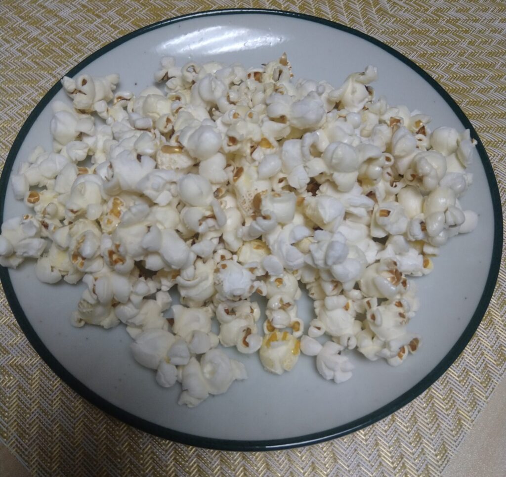完成ポップコーン